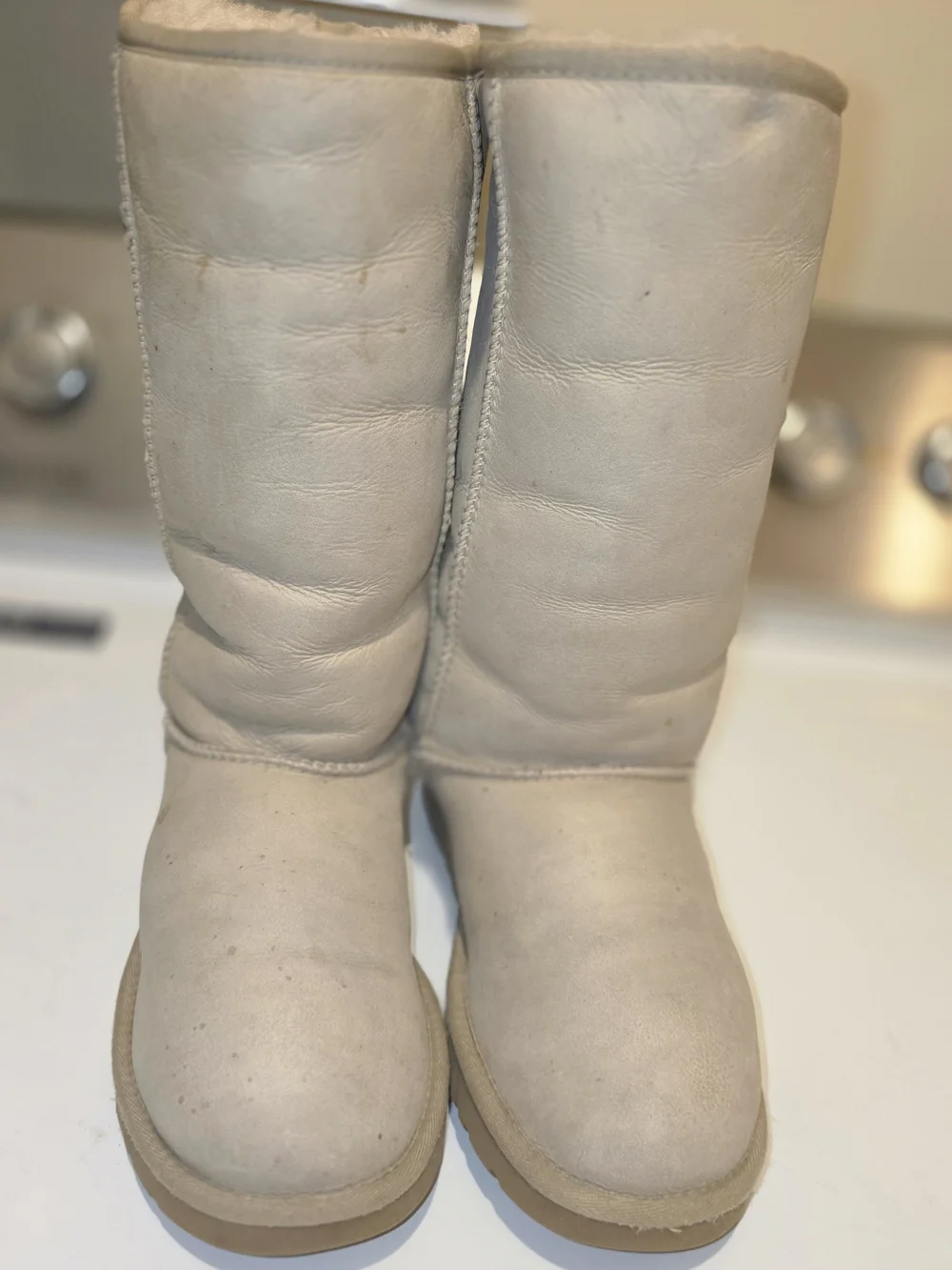 UGG Australia Classic Tall Shearling Boots - Cream